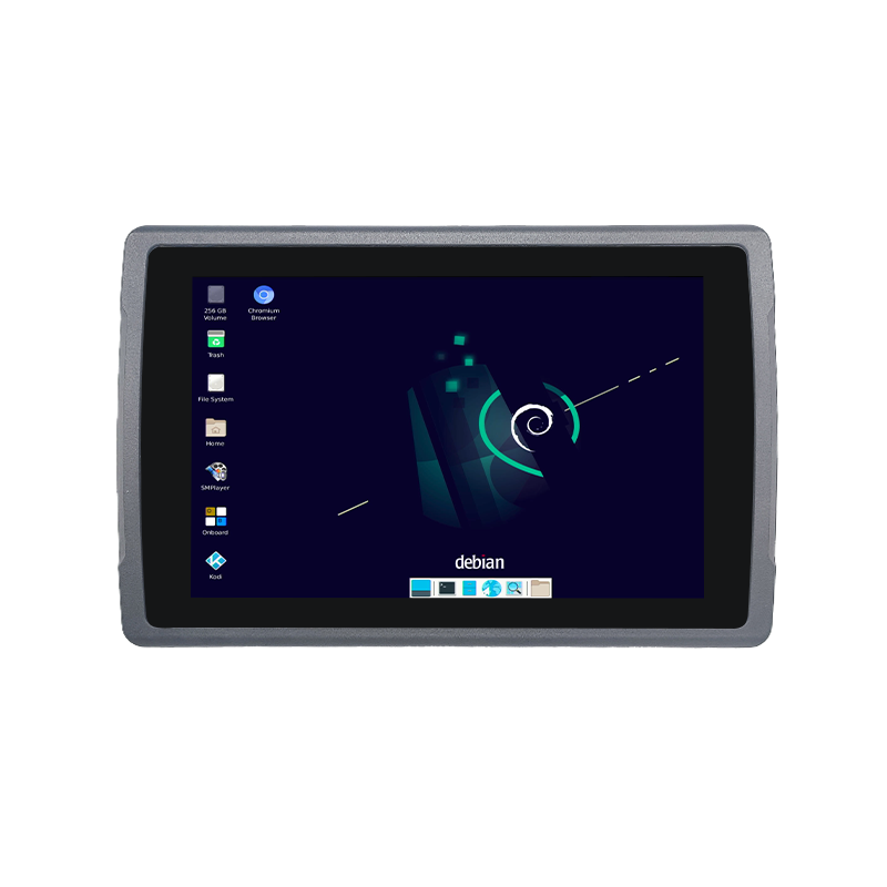 10.1 inch IP67 Rugged Driver Tablet running Linux or Android OS, high brightness for good readability (under strong sunlight)